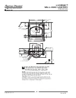 Предварительный просмотр 2 страницы American Standard Lucerne Wall Hung Lavatory 0356.066 Specification Sheet