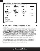 Preview for 4 page of American Standard Mainstream 2948LC-LHO.020 Owner'S Manual