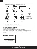 Preview for 3 page of American Standard Mainstream 2950SWT32 Owner'S Manual