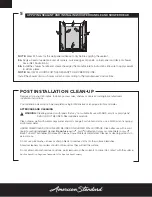 Preview for 6 page of American Standard Mainstream 2950SWT32 Owner'S Manual