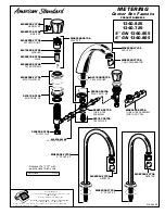 American Standard Metering 1340.725 Parts List предпросмотр