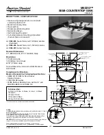 Предварительный просмотр 1 страницы American Standard Mezzo 9960.001 Installation Instructions