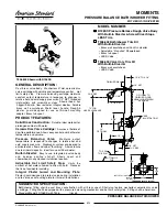 American Standard Moments Bath/Shower Fitting R126SS Specification Sheet предпросмотр