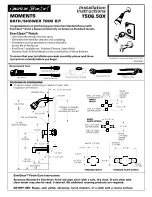 American Standard Moments Bath / Shower Trim Kits T50.50X Installation Instructions предпросмотр