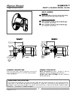 Предварительный просмотр 1 страницы American Standard Moments On/Off & Volume Control Valves T506.700 Specification Sheet