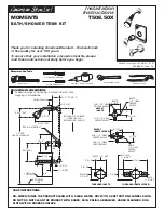 Предварительный просмотр 1 страницы American Standard MOMENTS T506.50X Installation Instructions