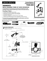 Предварительный просмотр 1 страницы American Standard Moments T506.60X Installation Instructions