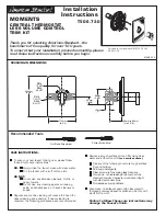 Preview for 1 page of American Standard Moments T506.730 Installation Instructions Manual