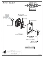 Preview for 9 page of American Standard Moments T506.730 Installation Instructions Manual