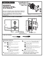 Preview for 5 page of American Standard Moments T506.740 Installation Instructions Manual