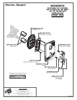 Preview for 8 page of American Standard Moments T506.740 Installation Instructions Manual