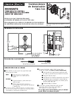 Preview for 9 page of American Standard Moments T506.740 Installation Instructions Manual