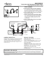 Предварительный просмотр 1 страницы American Standard MONTERREY 6404.141 Installation Instructions