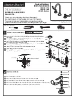 Предварительный просмотр 1 страницы American Standard MONTERREY 6545 Series Installation Instructions