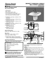 American Standard Murro 0954.000 Installation Instructions предпросмотр