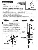 Предварительный просмотр 1 страницы American Standard One 2064.101 Installation Instructions Manual