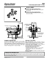 Предварительный просмотр 1 страницы American Standard One 2064.400 Specification Sheet