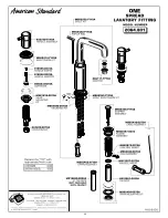 Предварительный просмотр 1 страницы American Standard One 2064.801 Parts List