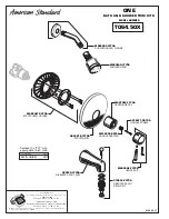 Предварительный просмотр 1 страницы American Standard One Bath and Shower Trim Kit T064.50X Parts Manual