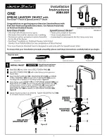 American Standard One Spread Lavatory Faucet 2064.408 Installation Instructions Manual предпросмотр