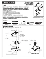 Preview for 1 page of American Standard One T064.60X Installation Instructions