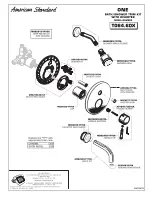 Preview for 4 page of American Standard One T064.60X Installation Instructions