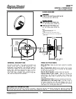 Preview for 1 page of American Standard ONE T064.730 Features & Dimensions