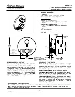 American Standard One T064.740 Features & Dimensions preview