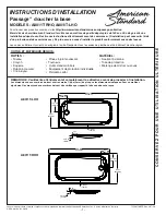 Предварительный просмотр 5 страницы American Standard Passage A8011T-LHO Installation Instructions Manual