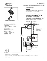 Предварительный просмотр 1 страницы American Standard PATIENCE T106.502 General Description