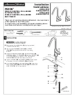 American Standard PEKOE 4332.310 Installation Instructions предпросмотр