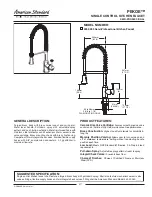 Предварительный просмотр 1 страницы American Standard PEKOE 4332.350 Specification Sheet