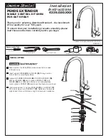 Предварительный просмотр 1 страницы American Standard Pekoe Extender Single Control Kitchen Pop-Out Spray 4335.020.XXX Installation Instructions