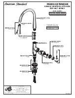 Предварительный просмотр 4 страницы American Standard Pekoe Extender Single Control Kitchen Pop-Out Spray 4335.020.XXX Installation Instructions