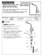 Предварительный просмотр 1 страницы American Standard Pekoe Hi-Flow Pull Out 4332.100.XXX Installation Instructions