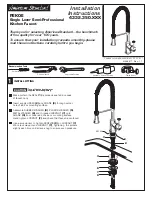 Предварительный просмотр 1 страницы American Standard Pekoe Lever Semi-Professional Kitchen Faucet 4332.350.XXX Installation Instructions