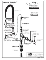 Предварительный просмотр 4 страницы American Standard Pekoe Lever Semi-Professional Kitchen Faucet 4332.350.XXX Installation Instructions