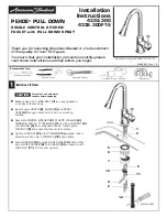 Предварительный просмотр 1 страницы American Standard PEKOE PULL DOWN 4332.300 Installation Instructions