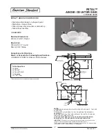 Предварительный просмотр 1 страницы American Standard Petal 0680.000 Specification Sheet