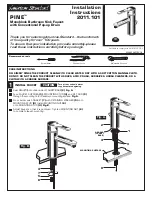 American Standard PINE 2011.101 Installation Instructions preview