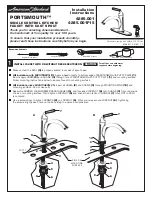 Предварительный просмотр 1 страницы American Standard PORTSMOUTH 4285.001 Installation Instructions