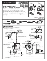 American Standard PORTSMOUTH T415.50X Series Installation Instructions предпросмотр