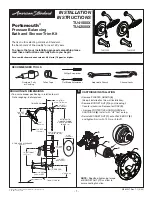 Preview for 1 page of American Standard Portsmouth Installation Instructions Manual