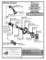 Предварительный просмотр 4 страницы American Standard Pressure Balance Bath/Shower 1495.500 Installation Instructions