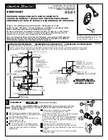 American Standard Pressure Balance Bath/Shower 4501 Installation Instructions предпросмотр