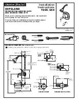 Предварительный просмотр 1 страницы American Standard Pressure Balancing Bath And Shower Trim kits T005.5XX Installation Instructions