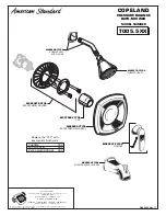 Предварительный просмотр 4 страницы American Standard Pressure Balancing Bath And Shower Trim kits T005.5XX Installation Instructions