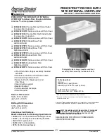 American Standard Princeton 2392.202 ICH Specifications preview