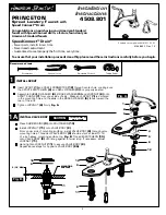 Предварительный просмотр 1 страницы American Standard PRINCETON 4508.801 Installation Instructions Manual