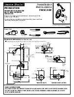 Preview for 1 page of American Standard Princeton T508.50X Series Installation Instructions